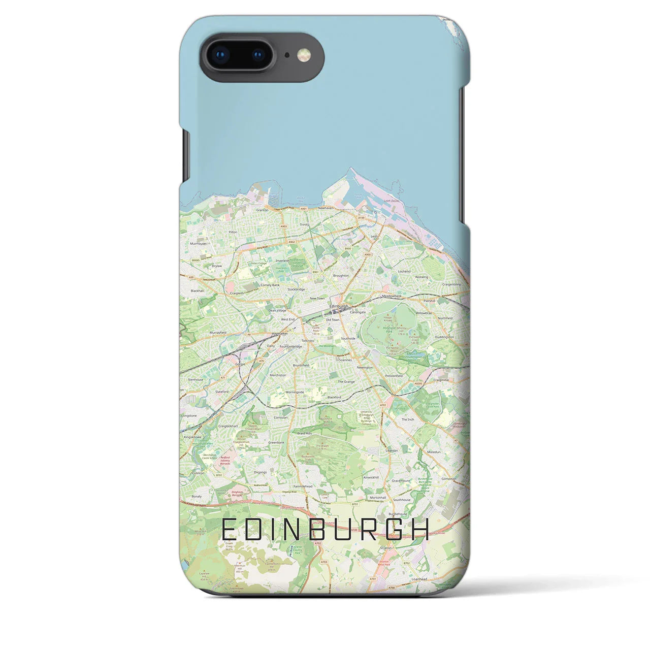 【エディンバラ(イギリス)】地図柄iPhoneケース(バックカバータイプ)