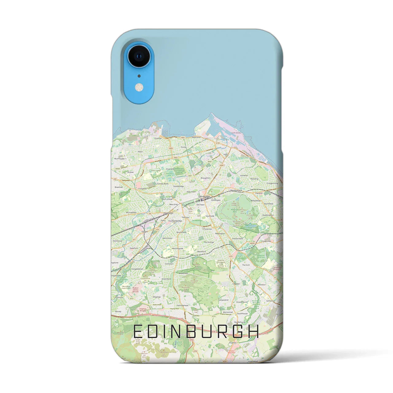 【エディンバラ(イギリス)】地図柄iPhoneケース(バックカバータイプ)