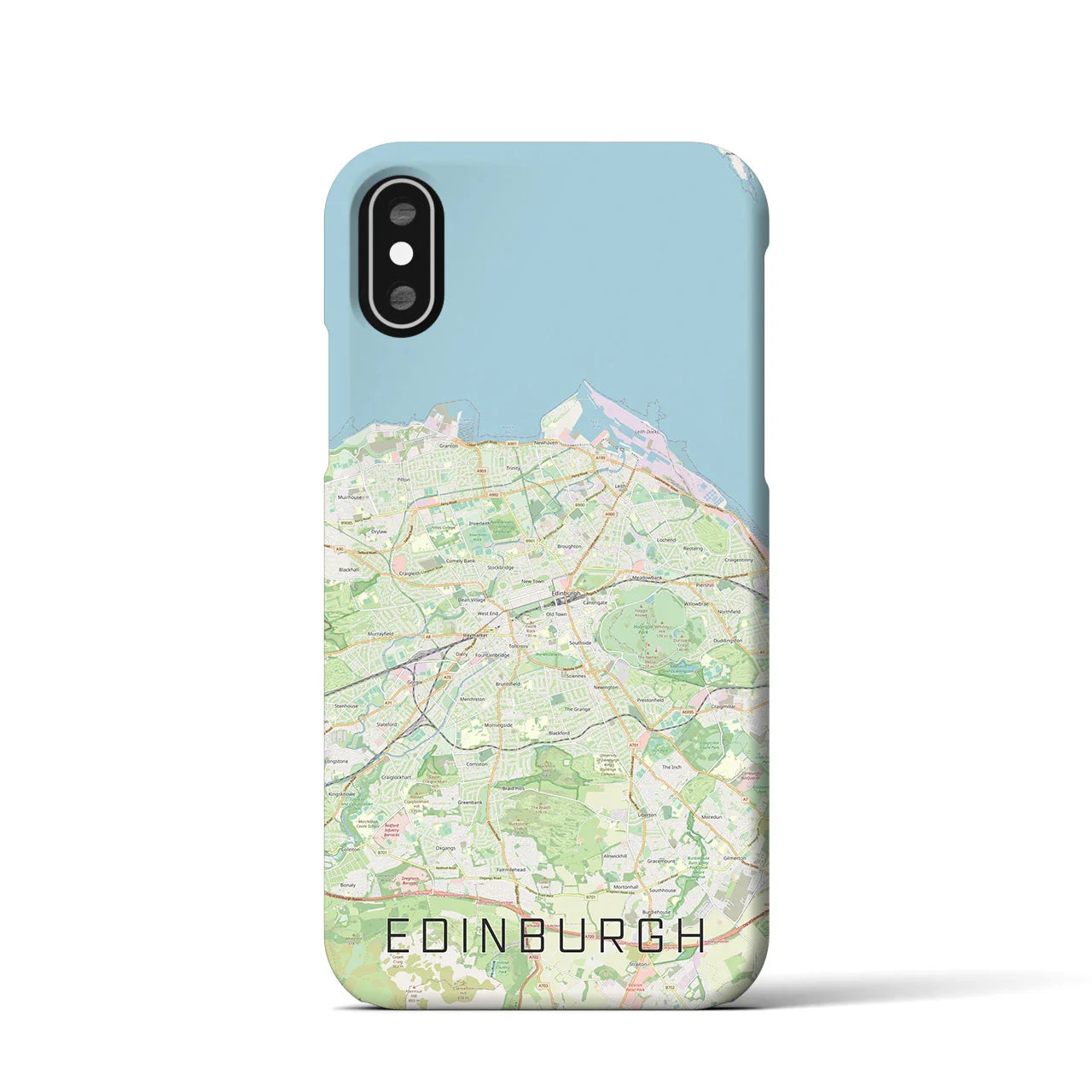 【エディンバラ(イギリス)】地図柄iPhoneケース(バックカバータイプ)