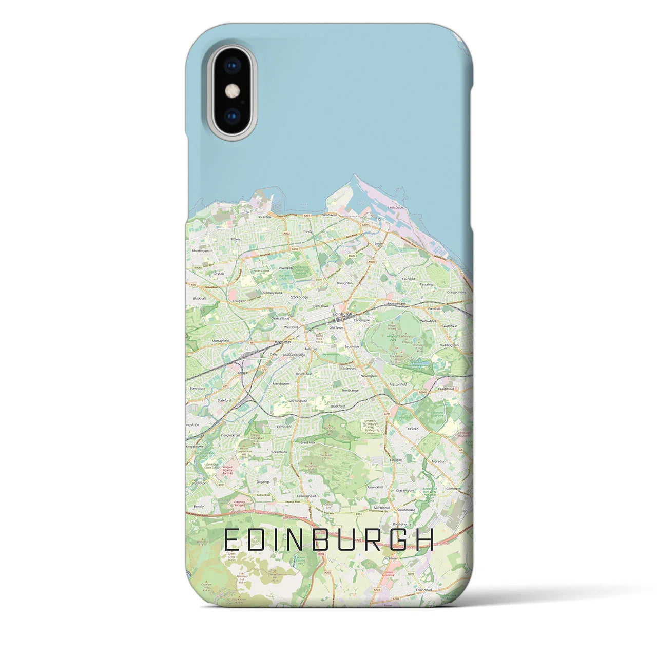 【エディンバラ(イギリス)】地図柄iPhoneケース(バックカバータイプ)