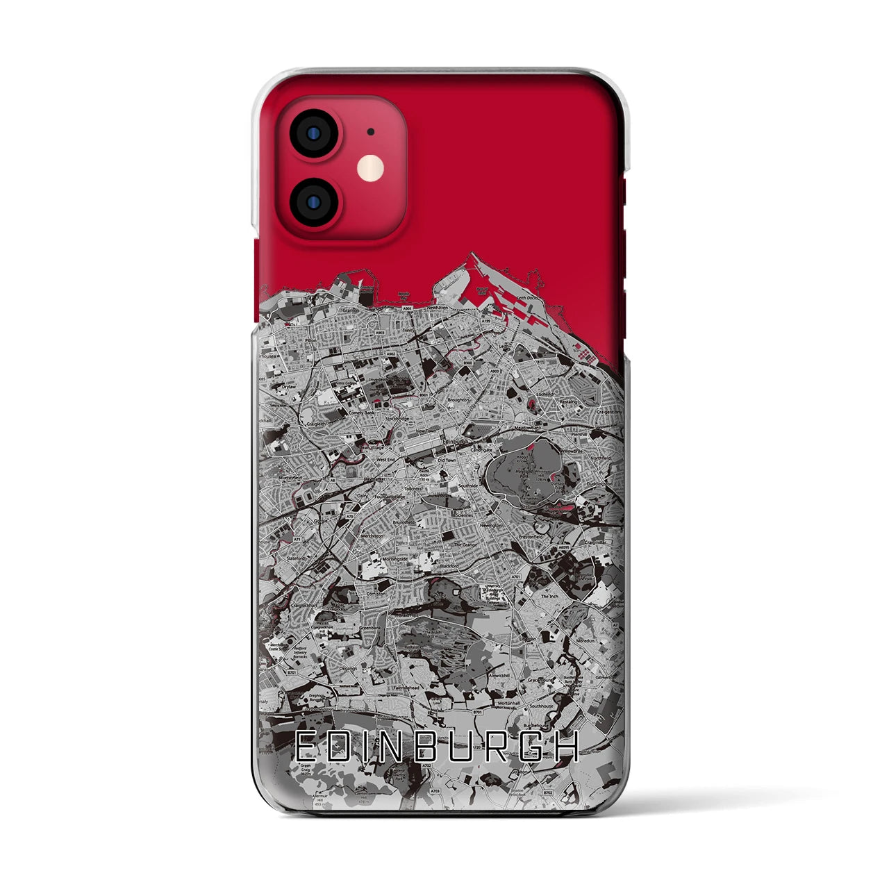 【エディンバラ(イギリス)】地図柄iPhoneケース(クリアタイプ)
