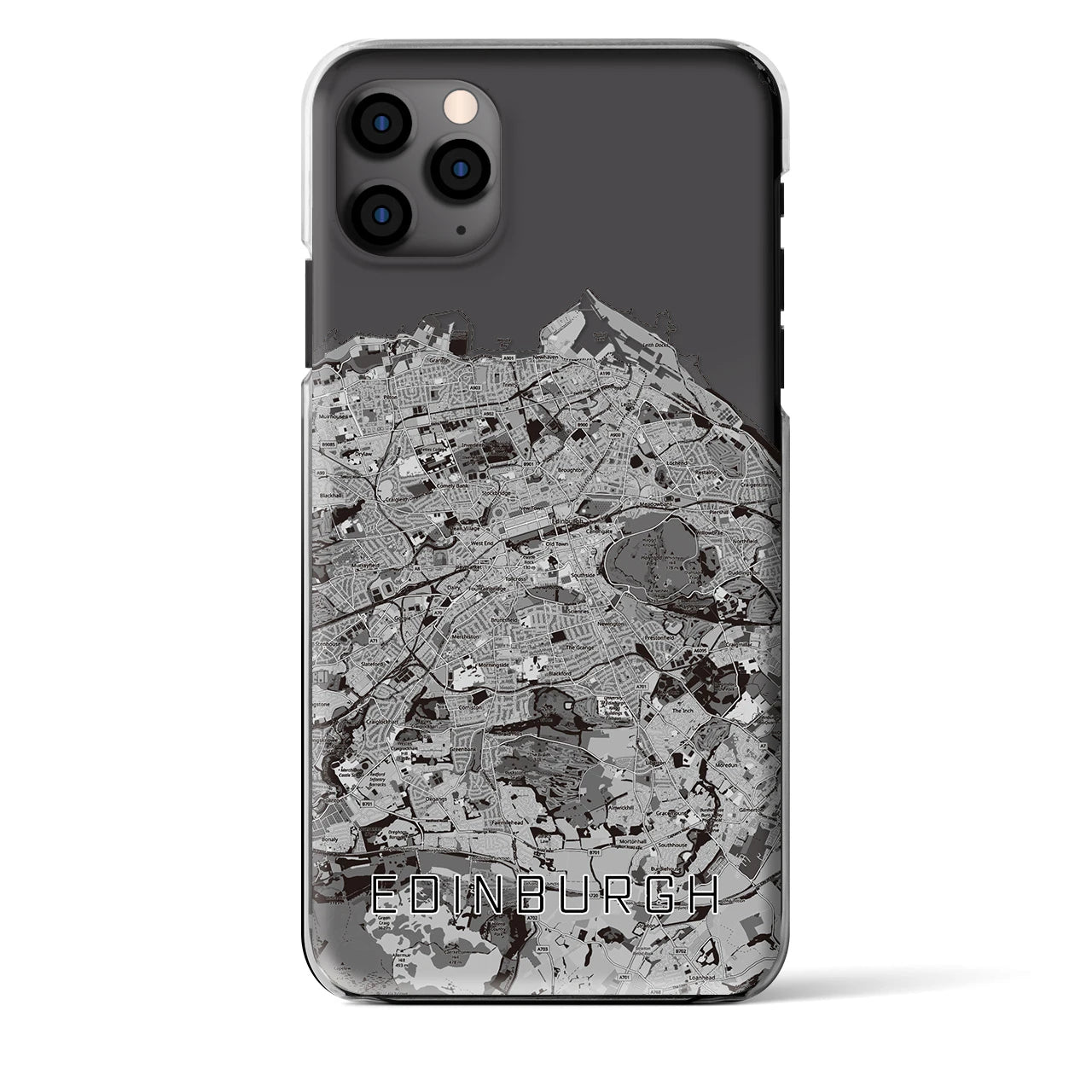 【エディンバラ(イギリス)】地図柄iPhoneケース(クリアタイプ)