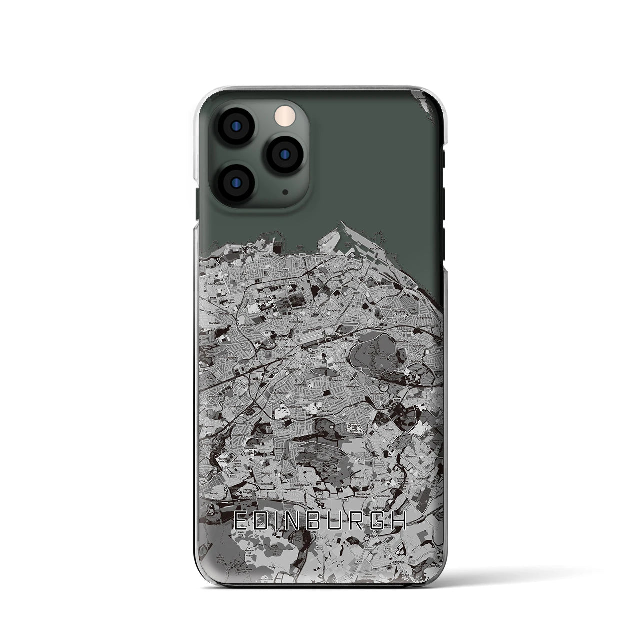 【エディンバラ(イギリス)】地図柄iPhoneケース(クリアタイプ)