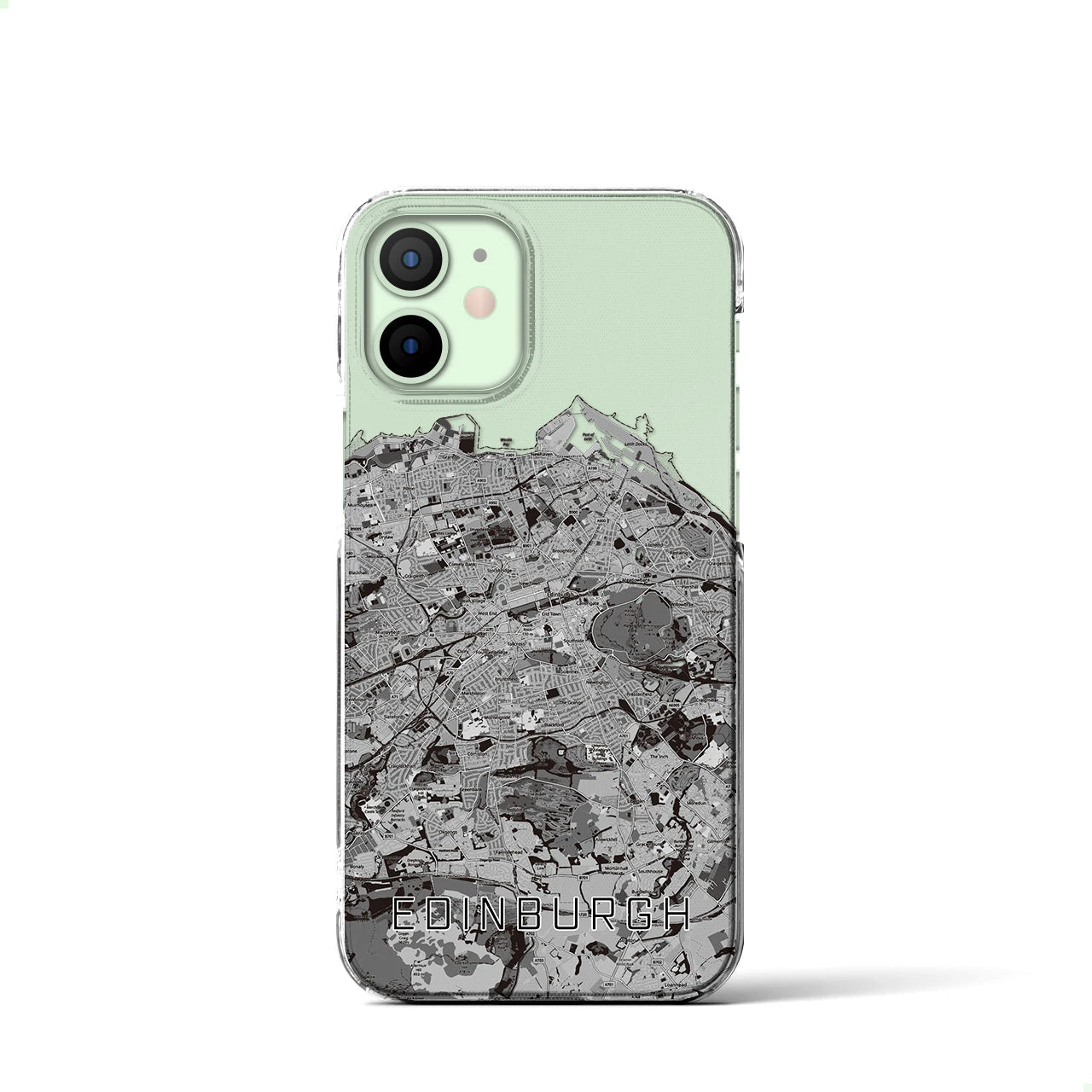 【エディンバラ(イギリス)】地図柄iPhoneケース(クリアタイプ)
