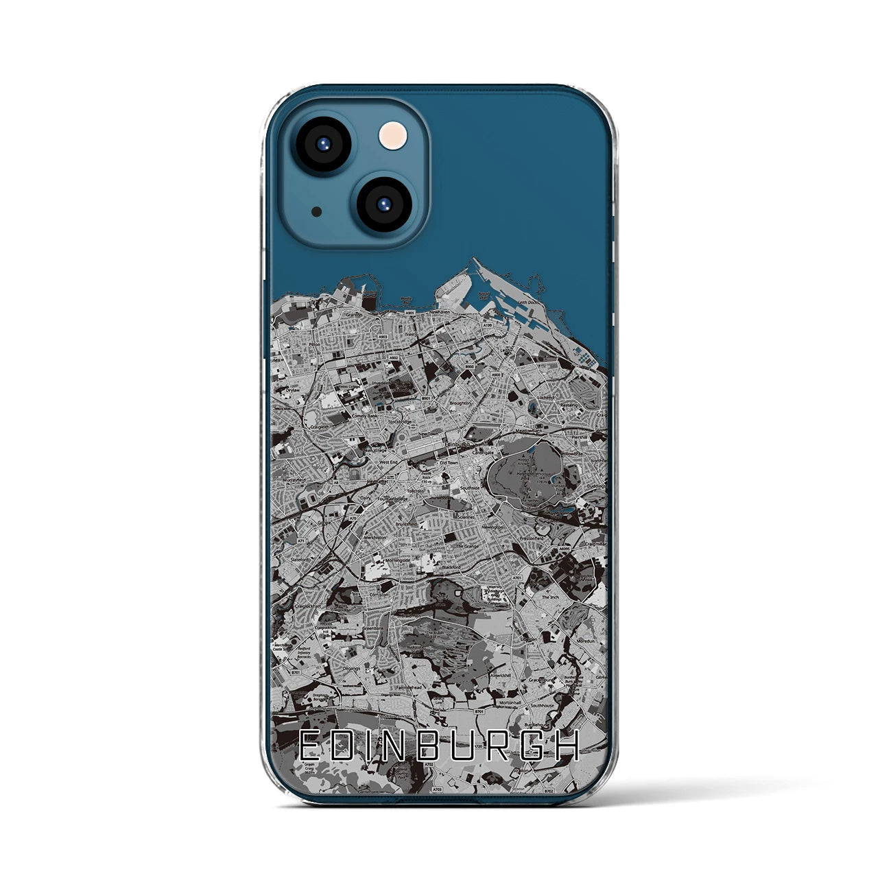 【エディンバラ(イギリス)】地図柄iPhoneケース(クリアタイプ)