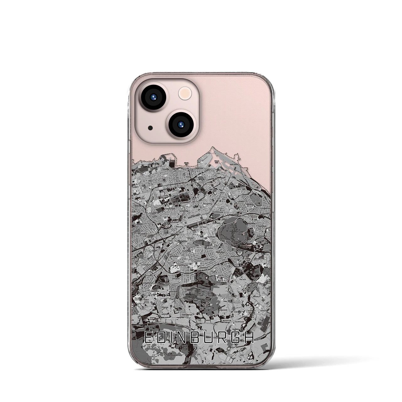 【エディンバラ(イギリス)】地図柄iPhoneケース(クリアタイプ)