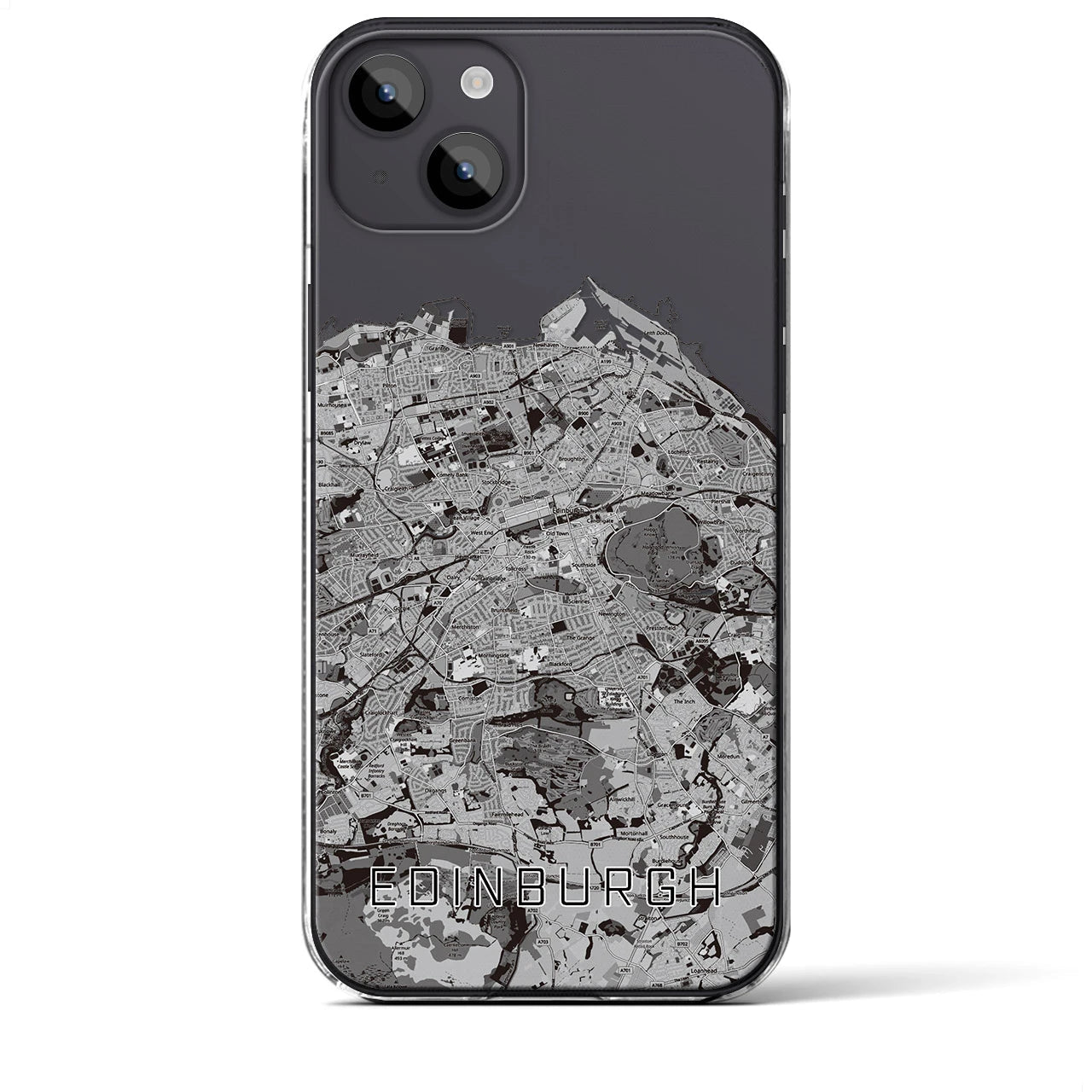【エディンバラ(イギリス)】地図柄iPhoneケース(クリアタイプ)