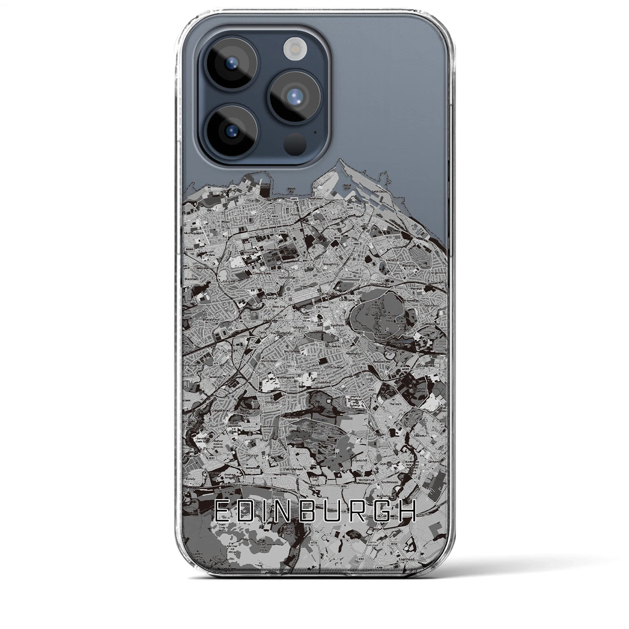 【エディンバラ(イギリス)】地図柄iPhoneケース(クリアタイプ)