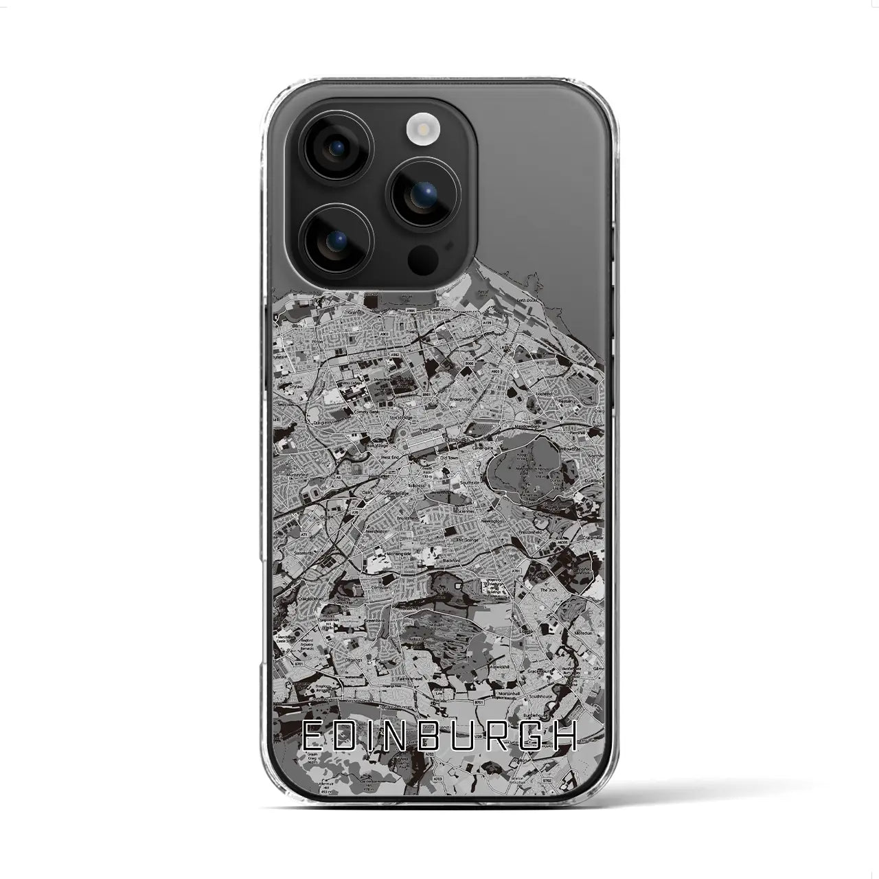 【エディンバラ(イギリス)】地図柄iPhoneケース(クリアタイプ)