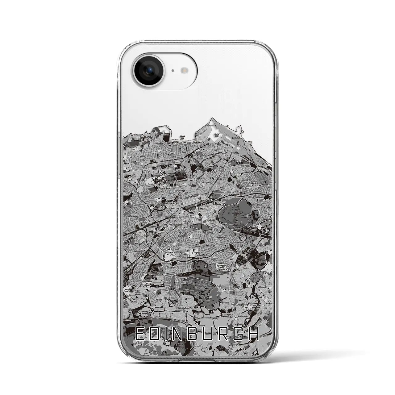 【エディンバラ(イギリス)】地図柄iPhoneケース(クリアタイプ)