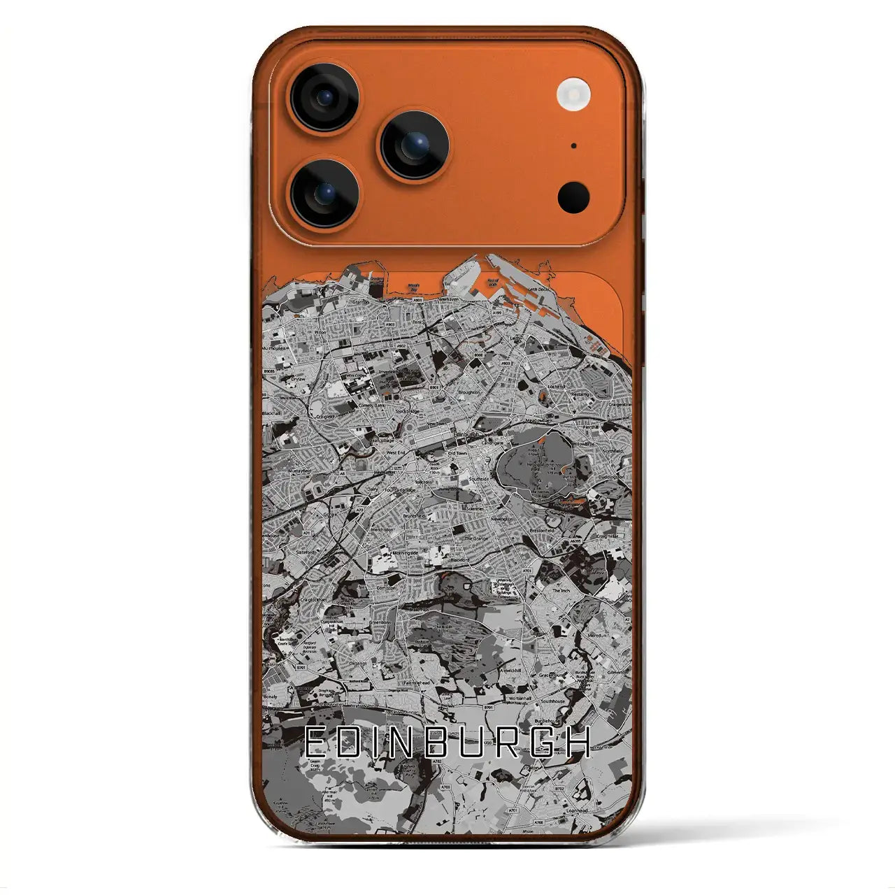 【エディンバラ(イギリス)】地図柄iPhoneケース(クリアタイプ)