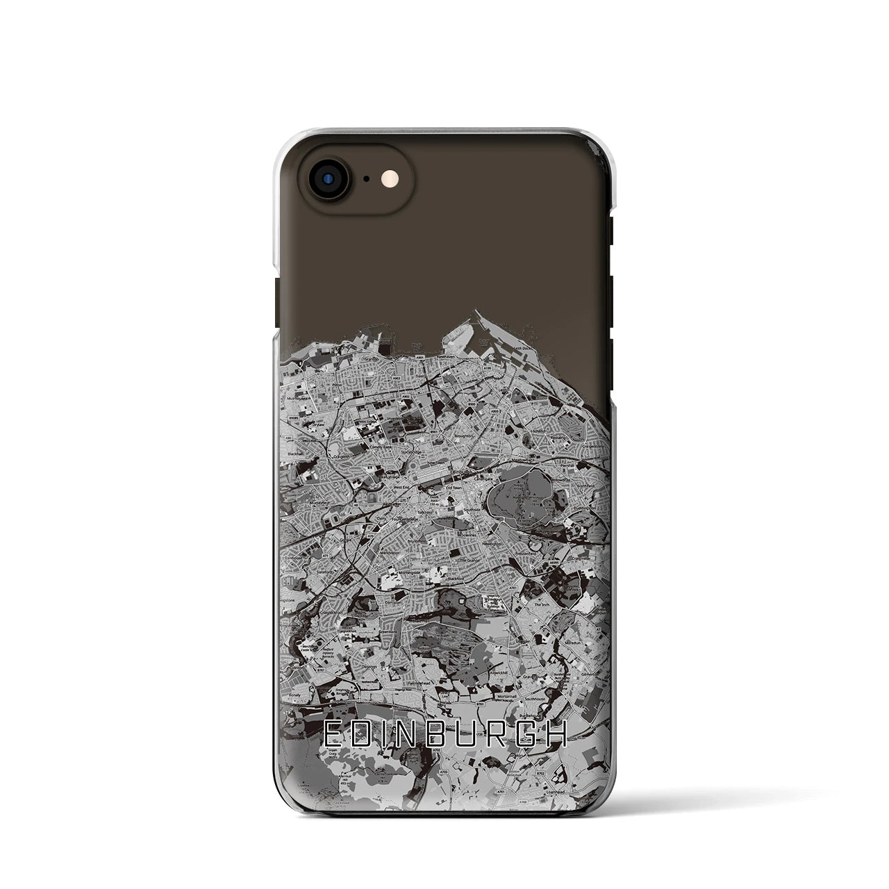 【エディンバラ(イギリス)】地図柄iPhoneケース(クリアタイプ)