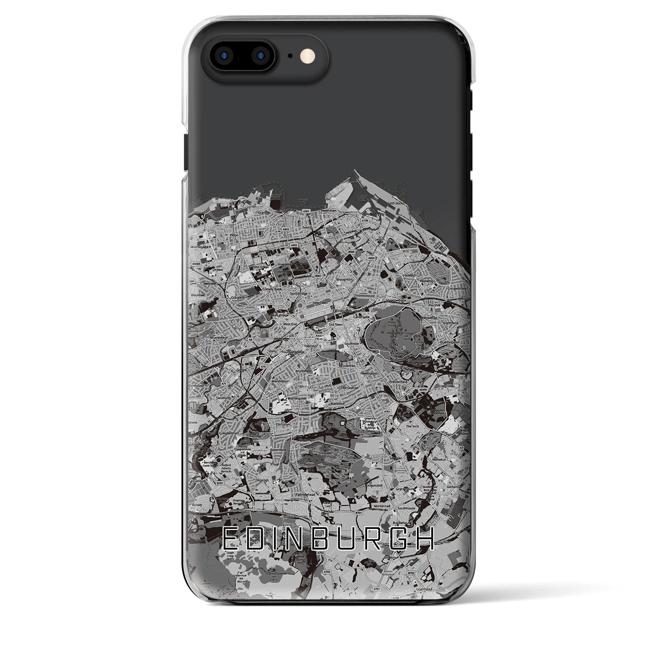 【エディンバラ(イギリス)】地図柄iPhoneケース(クリアタイプ)