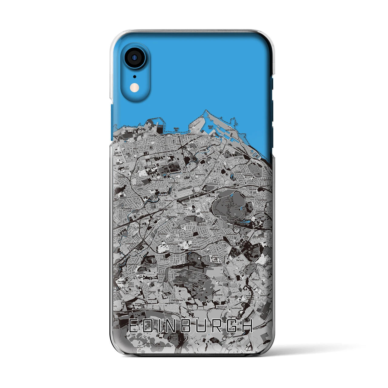 【エディンバラ(イギリス)】地図柄iPhoneケース(クリアタイプ)