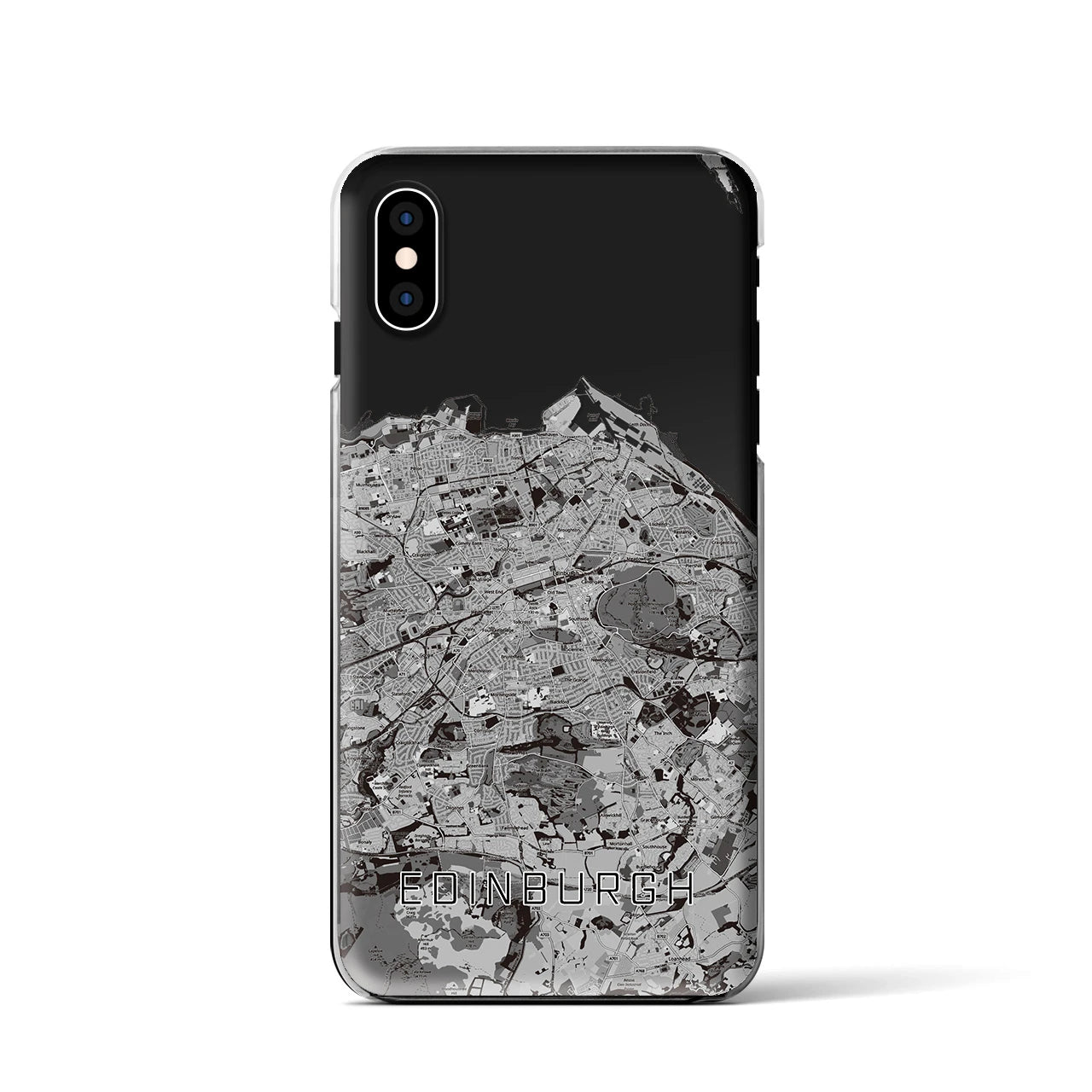 【エディンバラ(イギリス)】地図柄iPhoneケース(クリアタイプ)