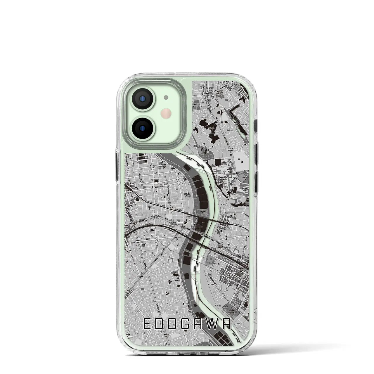 【江戸川(東京都)】地図柄iPhoneケース(MagSafeタイプ)
