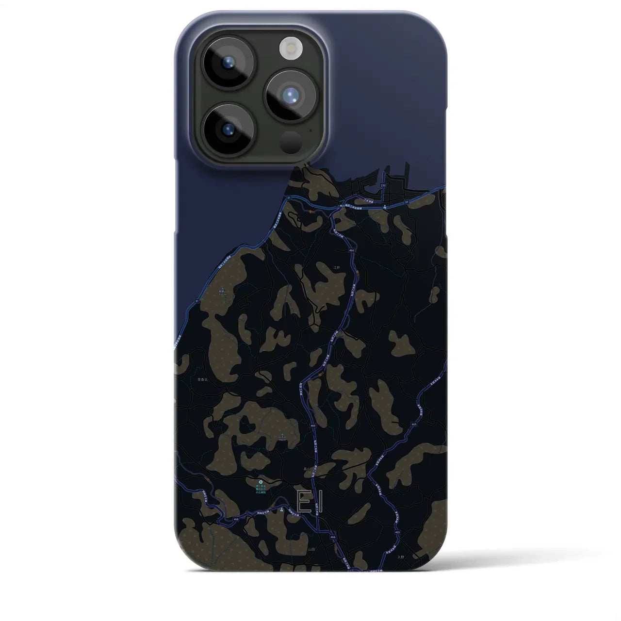 【江井(兵庫県)】地図柄iPhoneケース(バックカバータイプ)