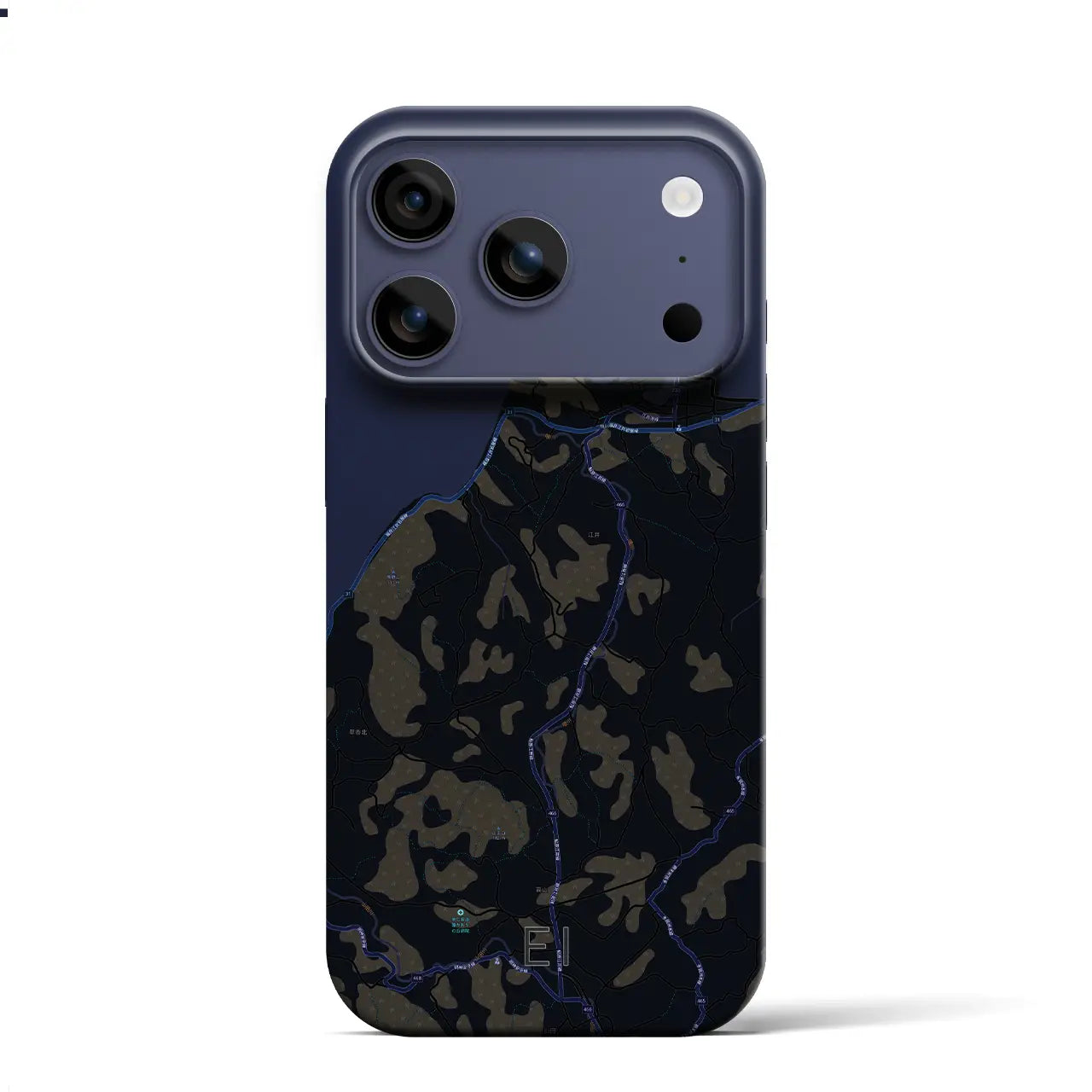 【江井(兵庫県)】地図柄iPhoneケース(バックカバータイプ)