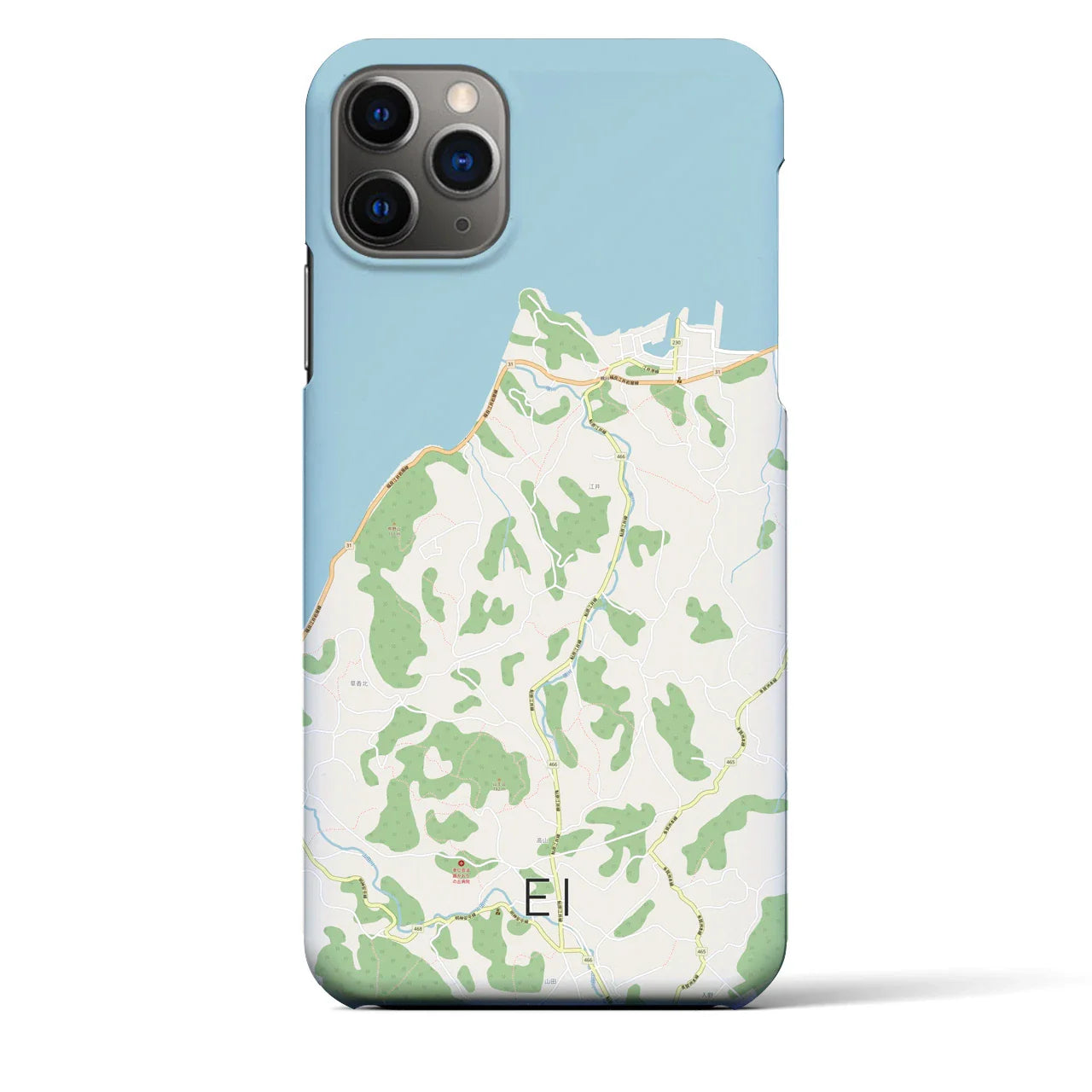 【江井(兵庫県)】地図柄iPhoneケース(バックカバータイプ)