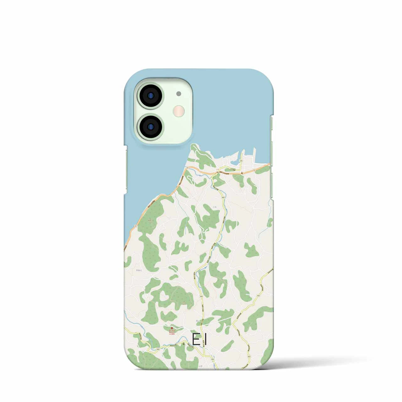 【江井(兵庫県)】地図柄iPhoneケース(バックカバータイプ)