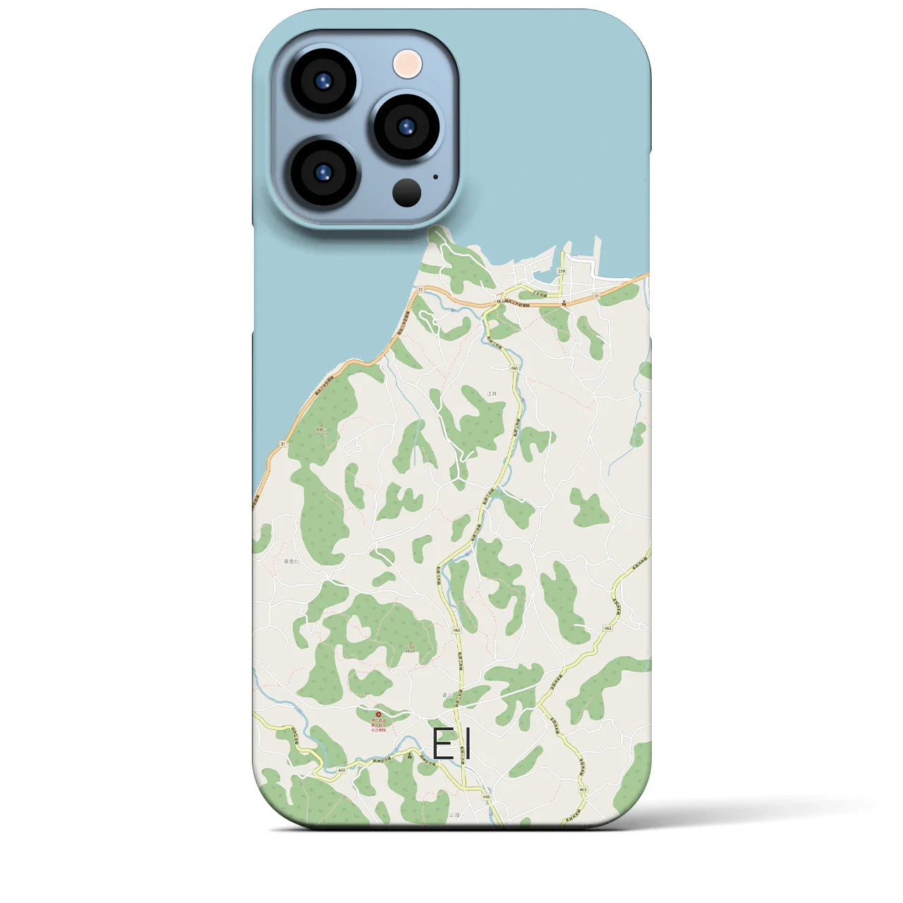 【江井(兵庫県)】地図柄iPhoneケース(バックカバータイプ)