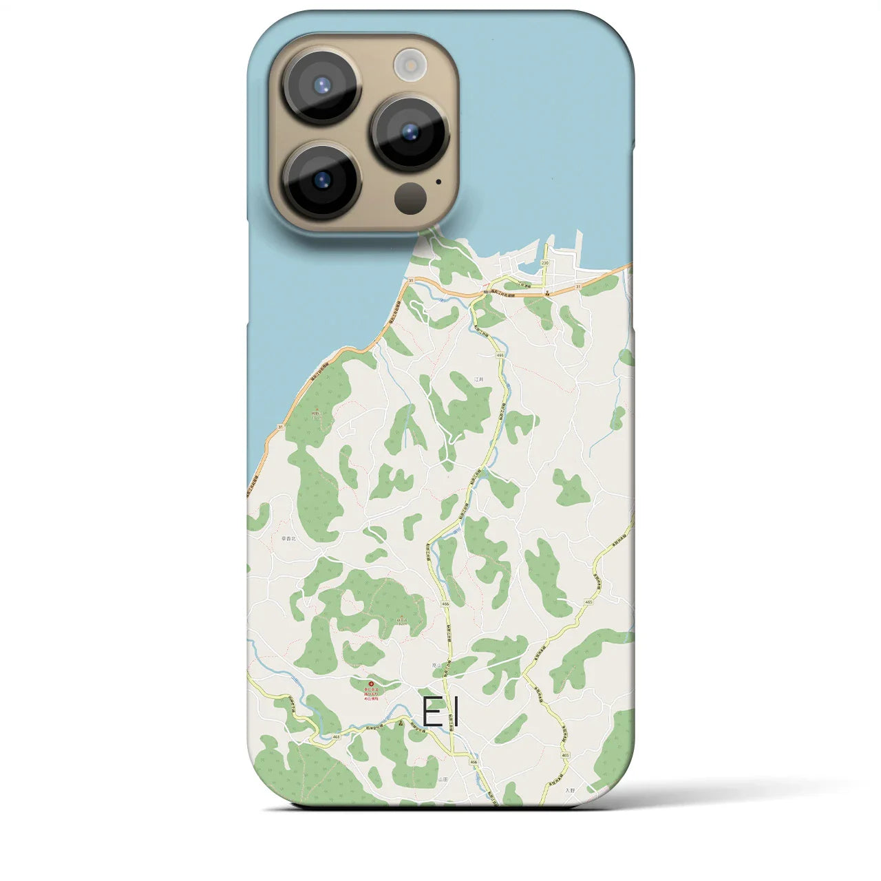 【江井(兵庫県)】地図柄iPhoneケース(バックカバータイプ)