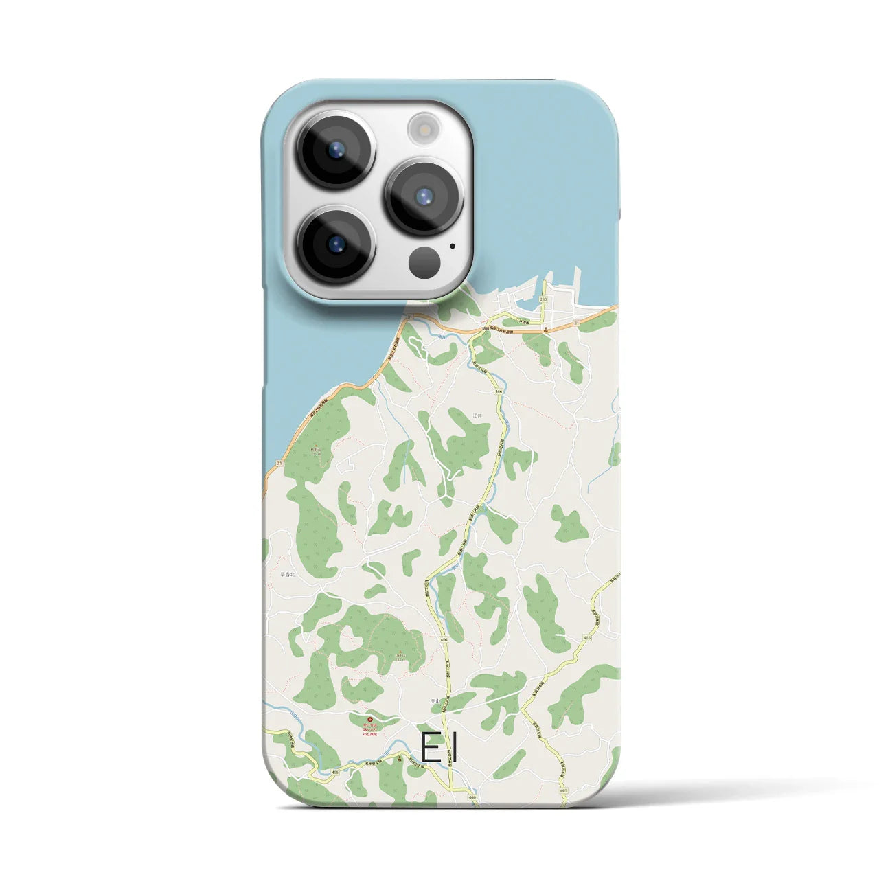 【江井(兵庫県)】地図柄iPhoneケース(バックカバータイプ)