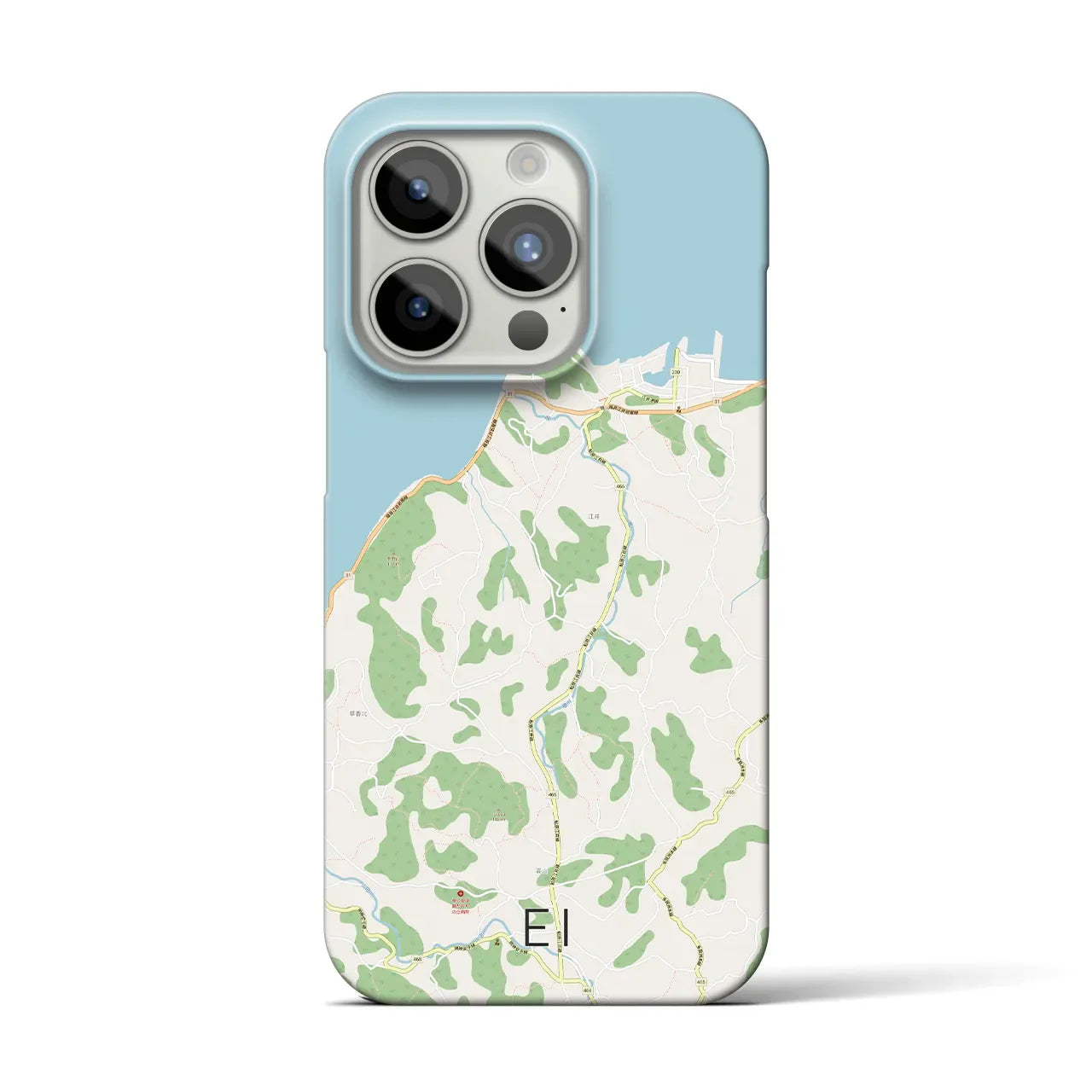 【江井(兵庫県)】地図柄iPhoneケース(バックカバータイプ)