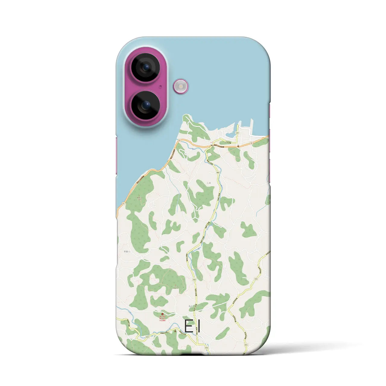 【江井(兵庫県)】地図柄iPhoneケース(バックカバータイプ)
