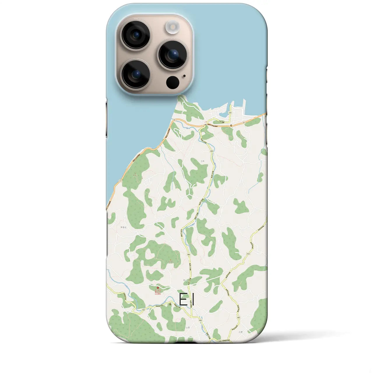 【江井(兵庫県)】地図柄iPhoneケース(バックカバータイプ)