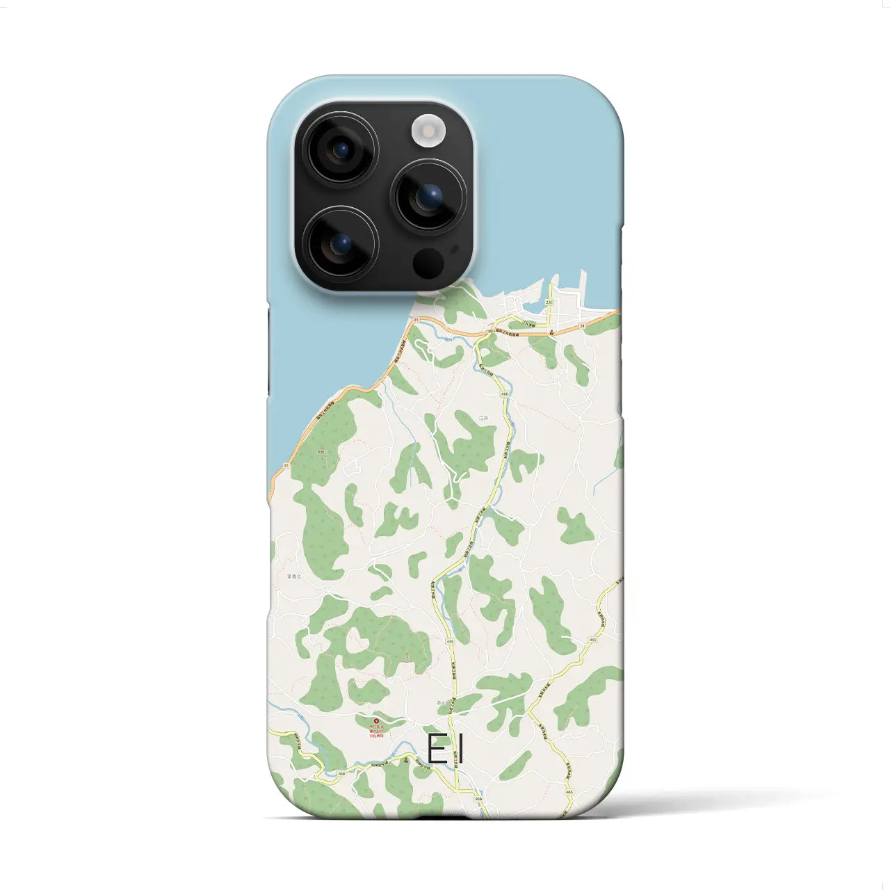 【江井(兵庫県)】地図柄iPhoneケース(バックカバータイプ)