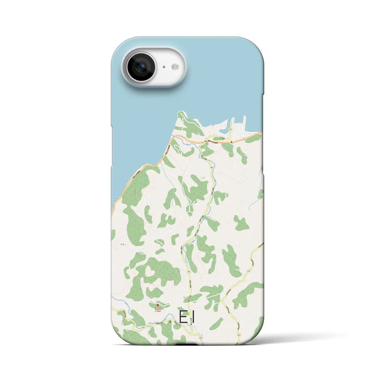 【江井(兵庫県)】地図柄iPhoneケース(バックカバータイプ)