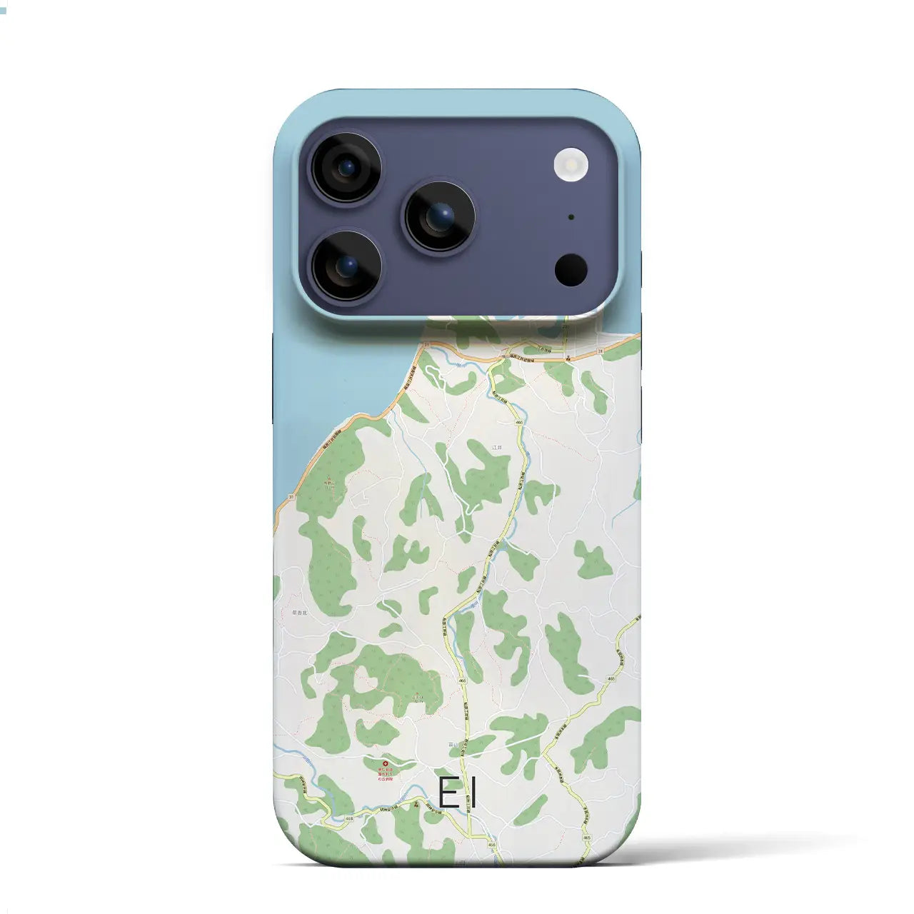 【江井(兵庫県)】地図柄iPhoneケース(バックカバータイプ)