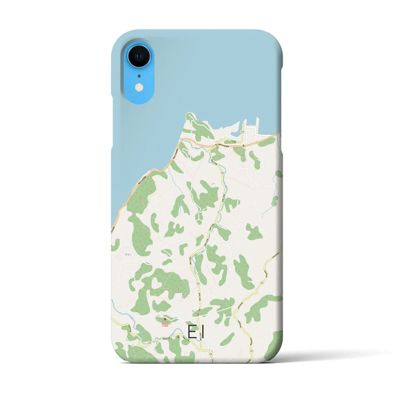 【江井(兵庫県)】地図柄iPhoneケース(バックカバータイプ)