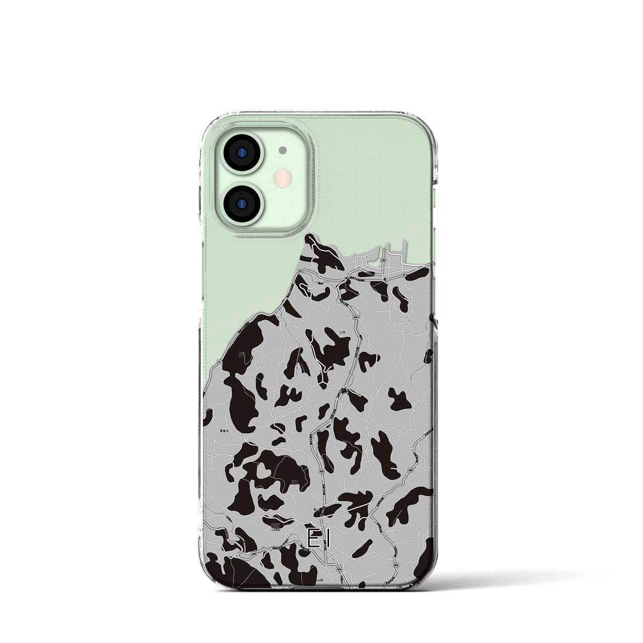 【江井(兵庫県)】地図柄iPhoneケース(クリアタイプ)