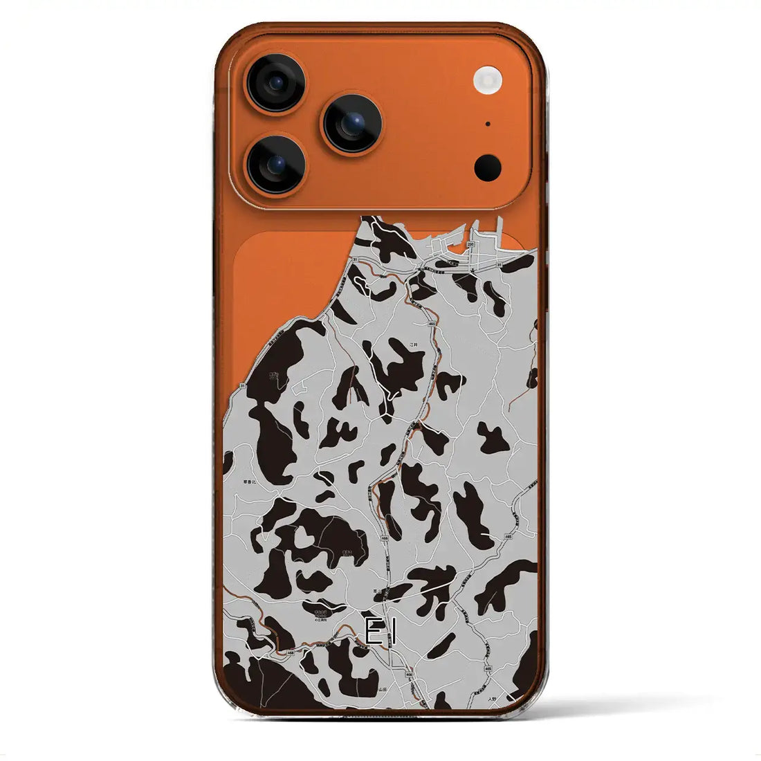 【江井(兵庫県)】地図柄iPhoneケース(クリアタイプ)