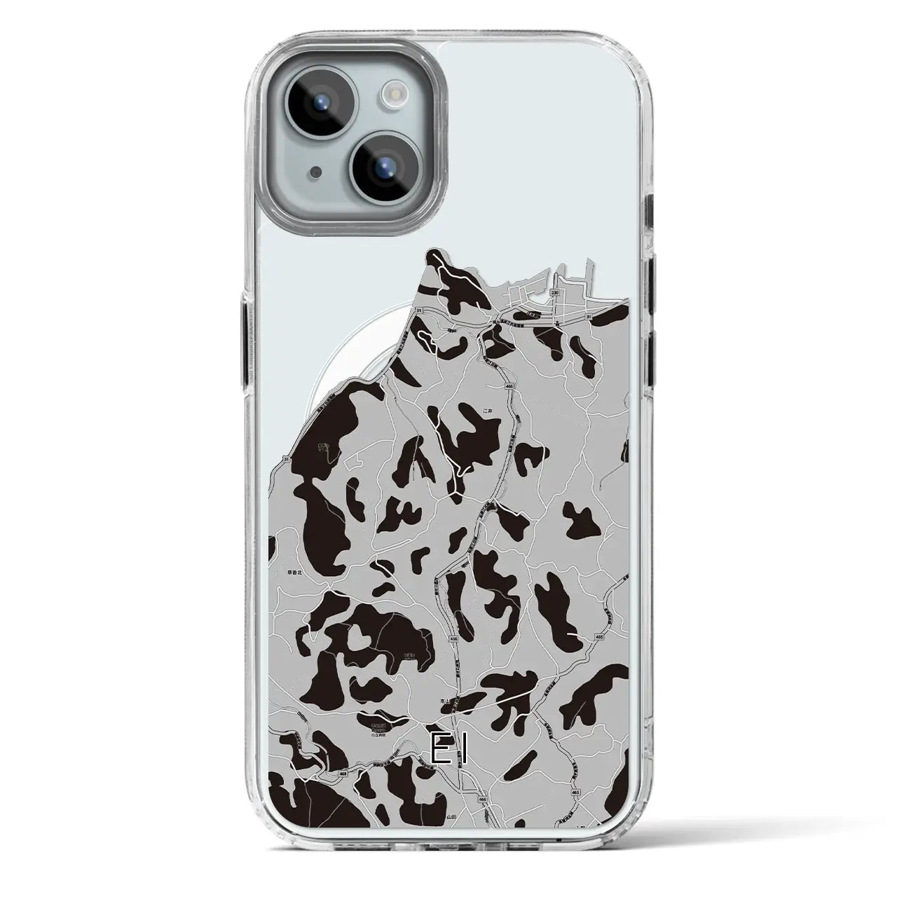 【江井(兵庫県)】地図柄iPhoneケース(MagSafeタイプ)