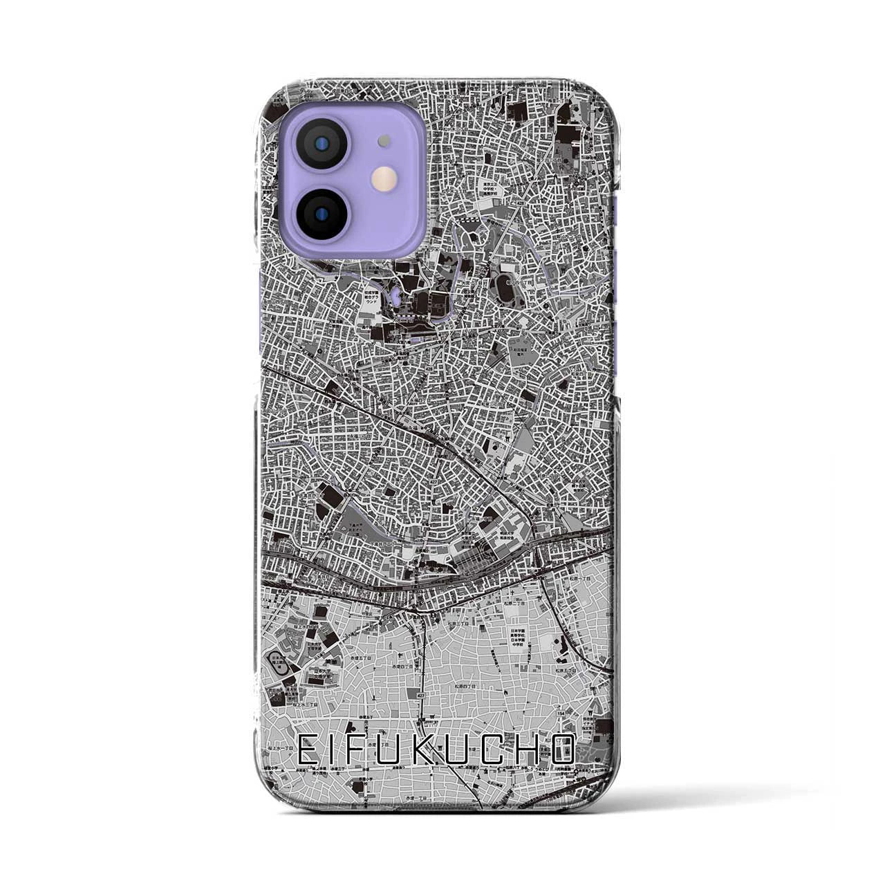 【永福町(東京都)】地図柄iPhoneケース(クリアタイプ)