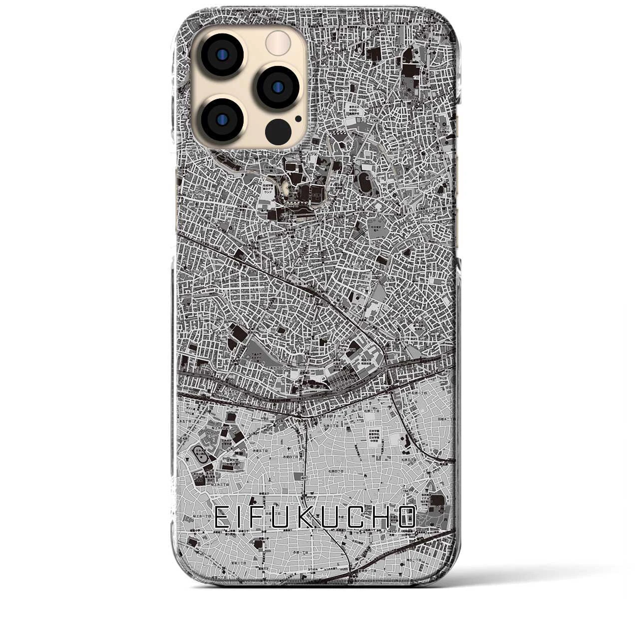 【永福町(東京都)】地図柄iPhoneケース(クリアタイプ)