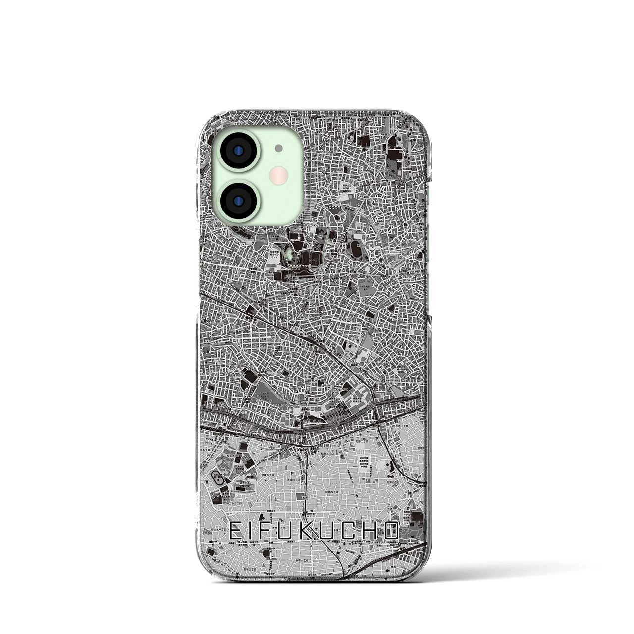 【永福町(東京都)】地図柄iPhoneケース(クリアタイプ)