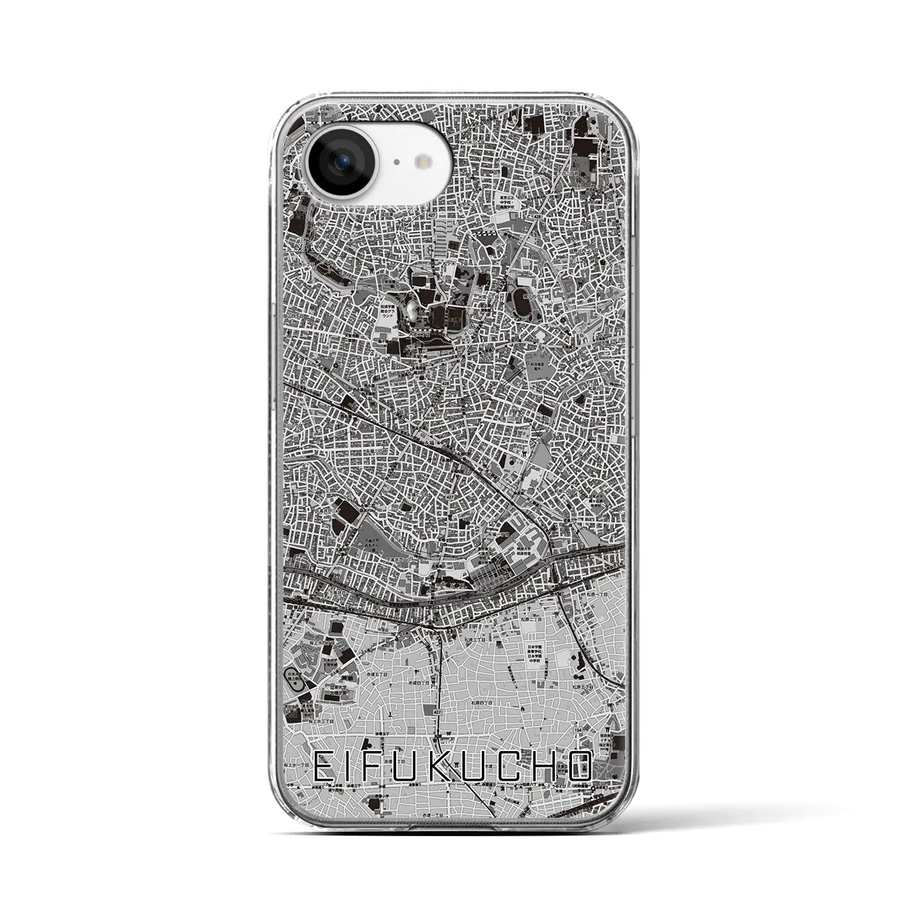 【永福町(東京都)】地図柄iPhoneケース(クリアタイプ)