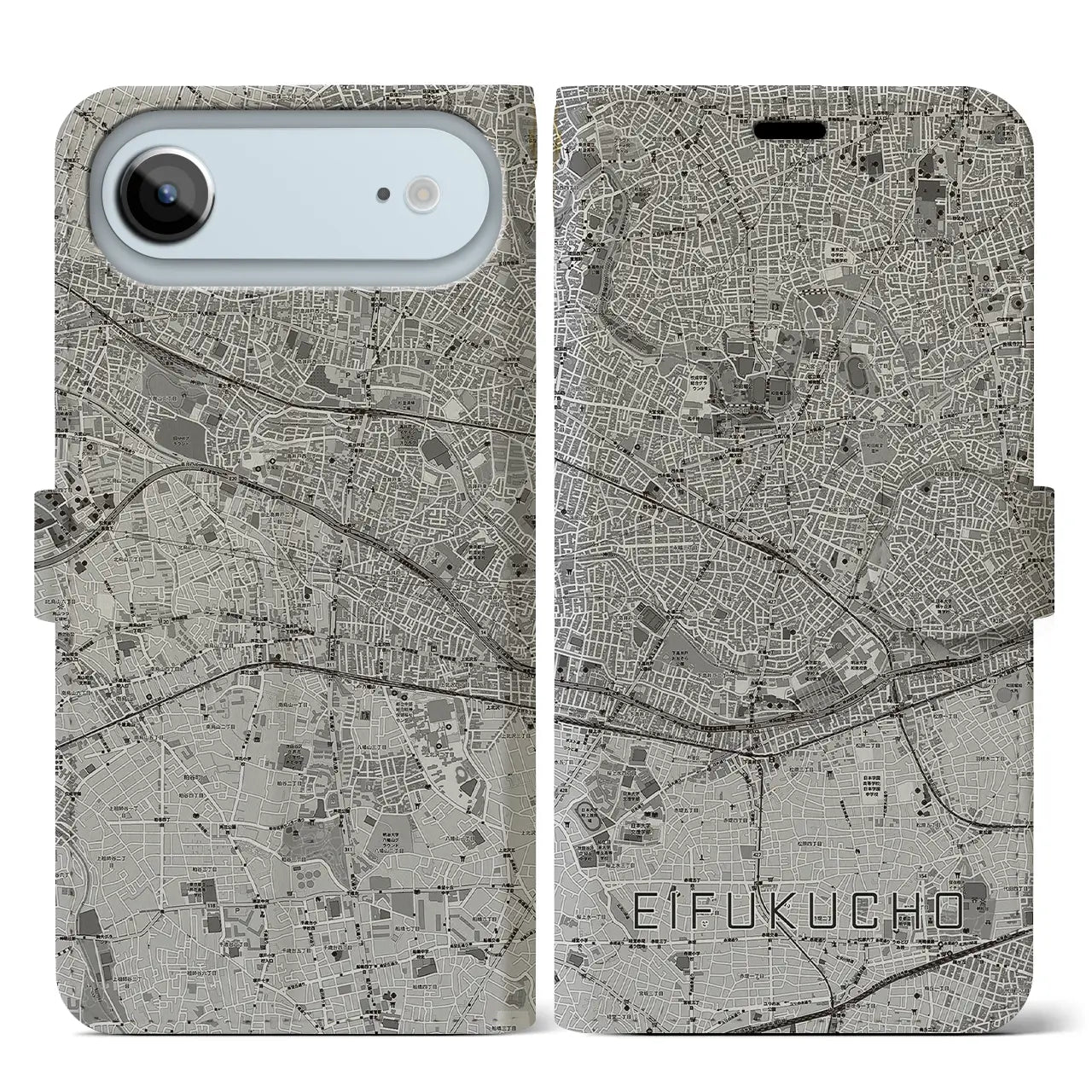 【永福町(東京都)】地図柄iPhoneケース(手帳タイプ)