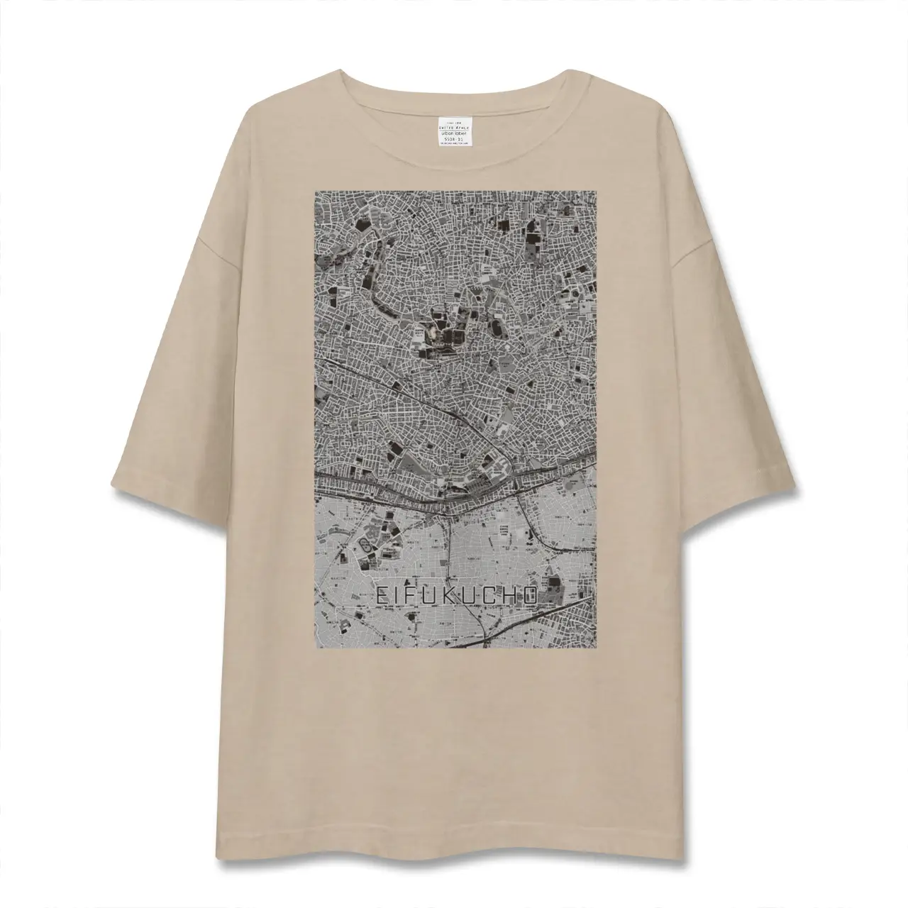 【永福町(東京都)】地図柄ビッグシルエットTシャツ
