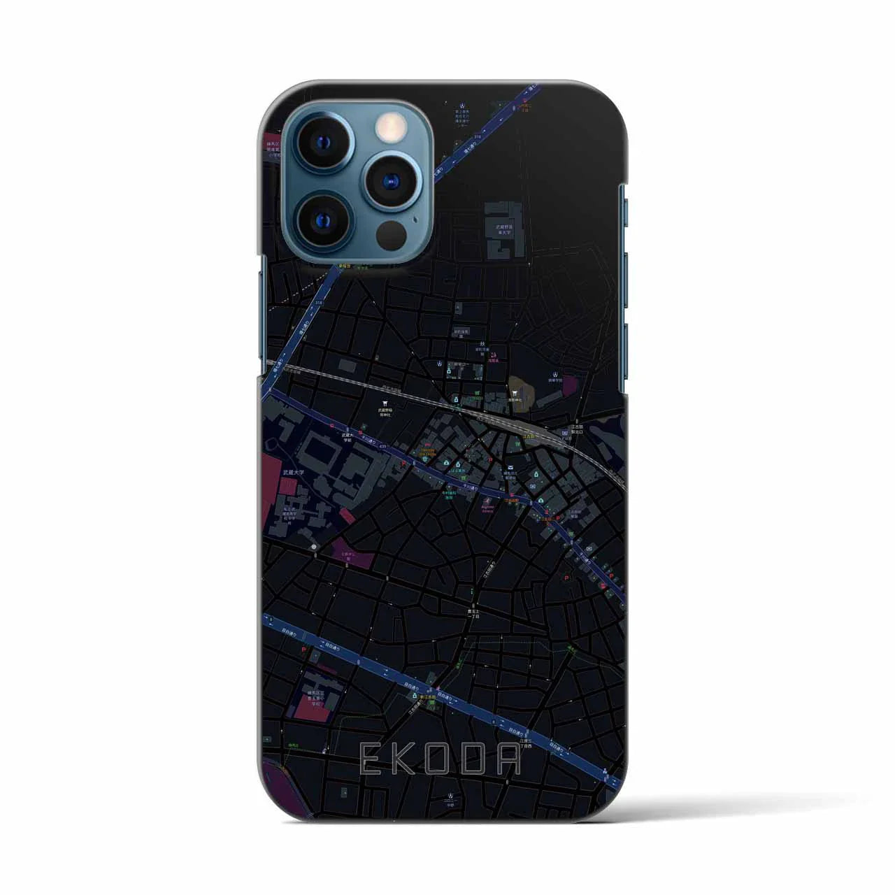 【江古田(東京都)】地図柄iPhoneケース(バックカバータイプ)