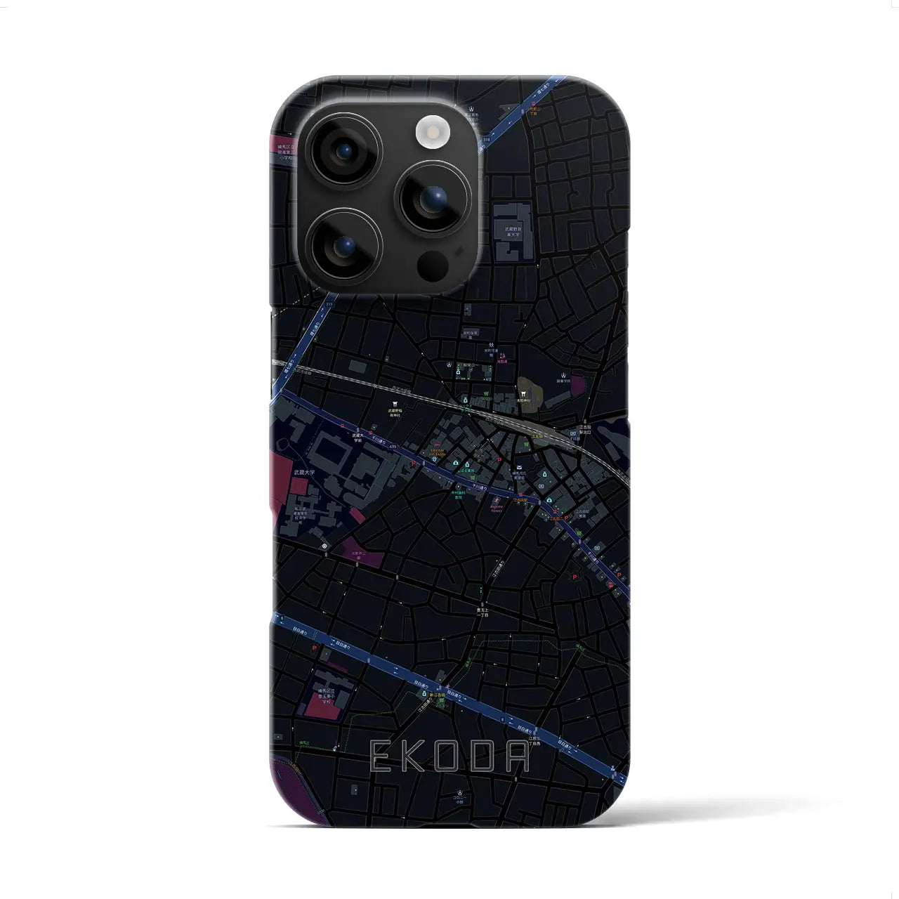 【江古田(東京都)】地図柄iPhoneケース(バックカバータイプ)