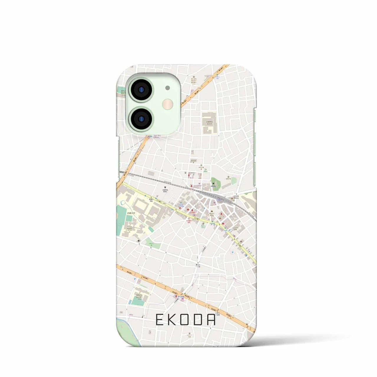 【江古田(東京都)】地図柄iPhoneケース(バックカバータイプ)
