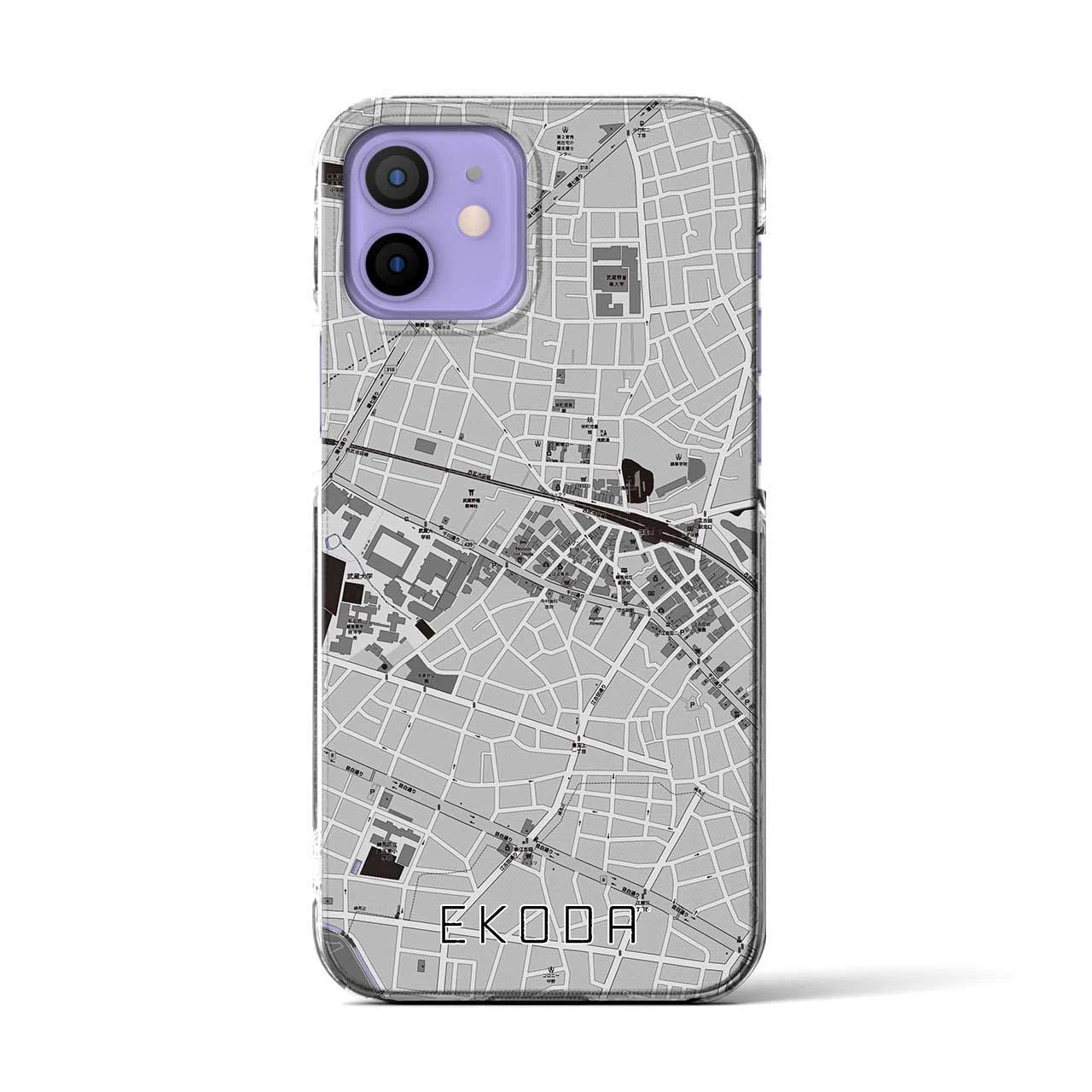 【江古田(東京都)】地図柄iPhoneケース(クリアタイプ)