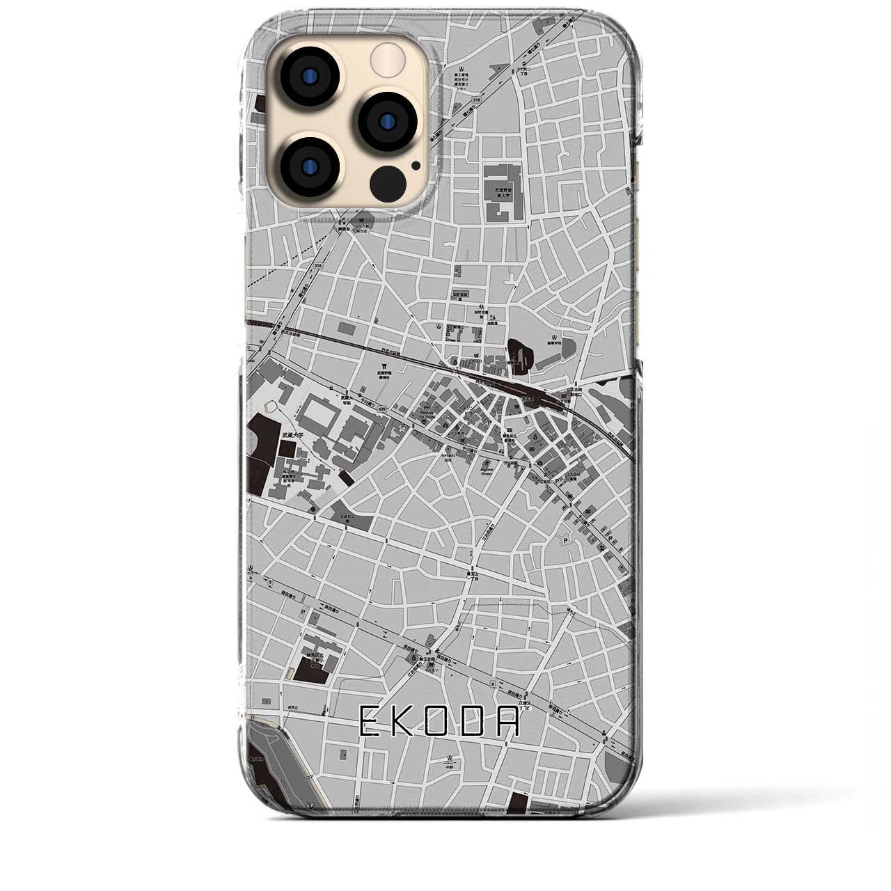 【江古田(東京都)】地図柄iPhoneケース(クリアタイプ)