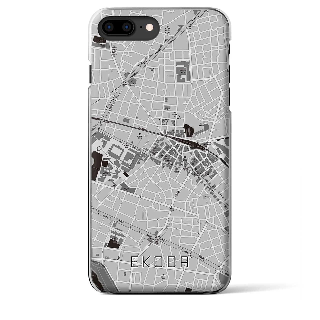 【江古田(東京都)】地図柄iPhoneケース(クリアタイプ)