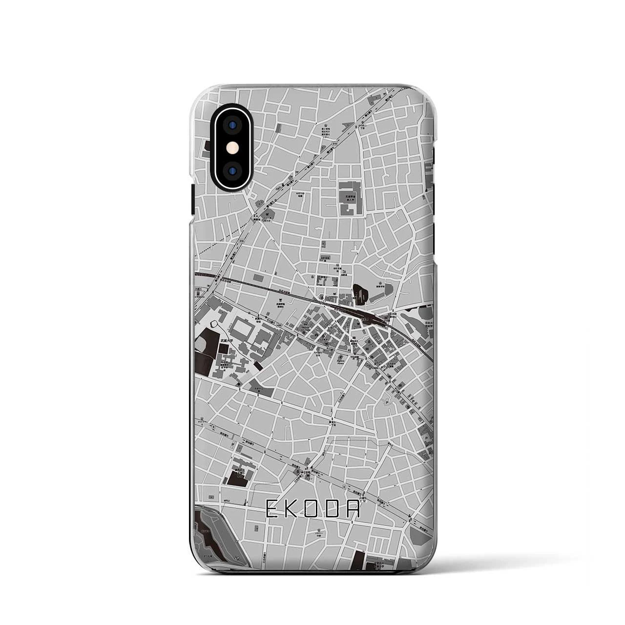 【江古田(東京都)】地図柄iPhoneケース(クリアタイプ)